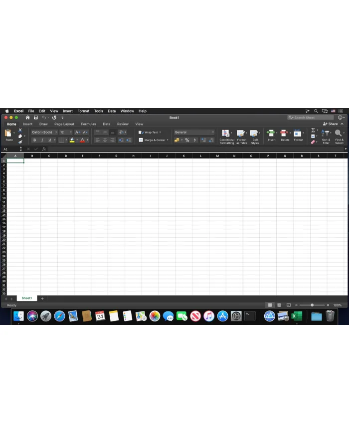 Microsoft Excel 2019 MAC